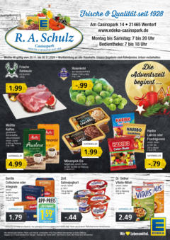 Edeka - Wentorf, Am Casinopark 14  - gültig ab dem 01.12.2024 | Seite: 1 | Produkte: Musli, Melitta, Barilla, Movenpick eis