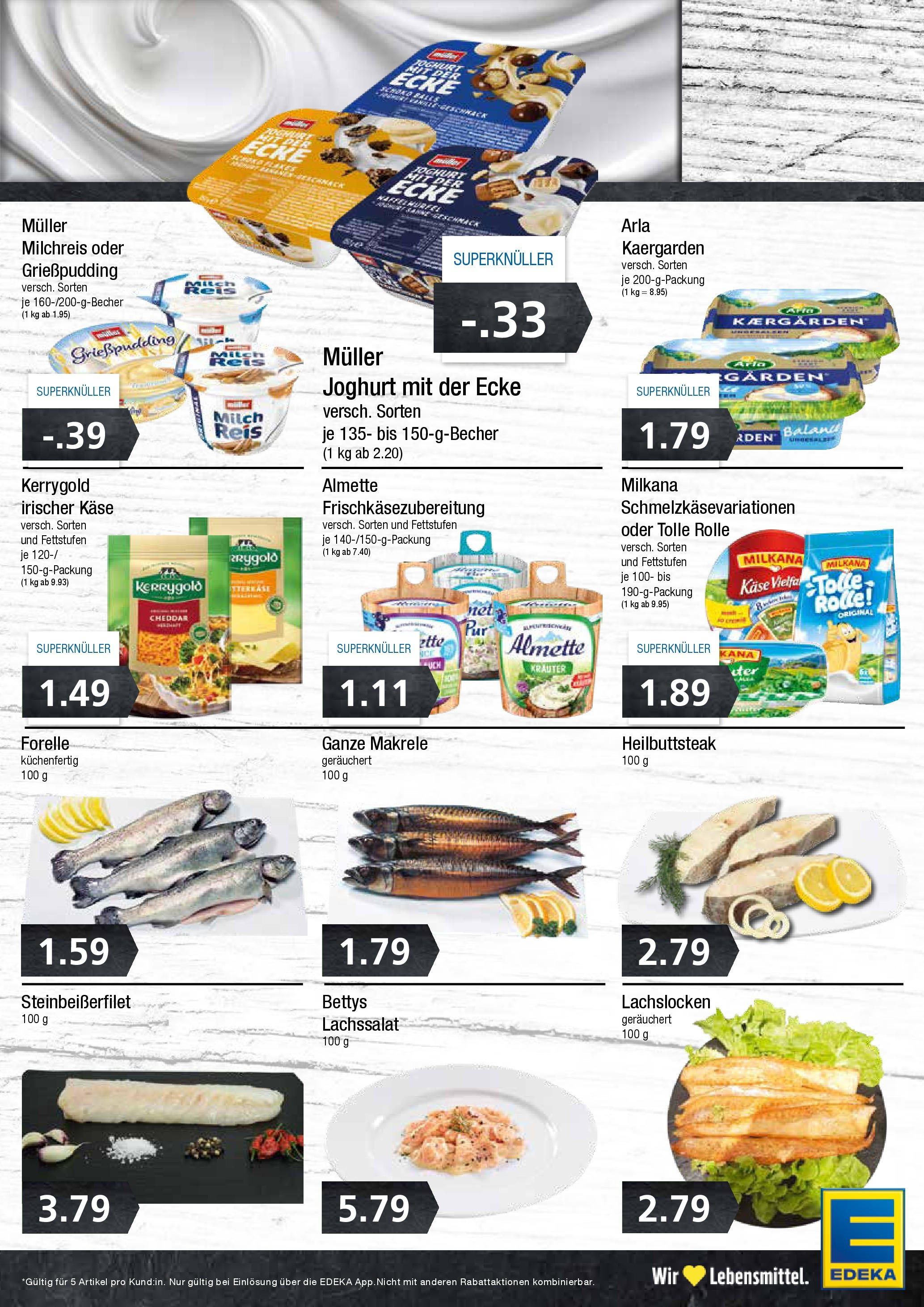 Edeka - Wentorf, Am Casinopark 14  (ab 01.12.2024) » Angebote Online | Seite: 5 | Produkte: Käse, Joghurt, Milkana, Reis