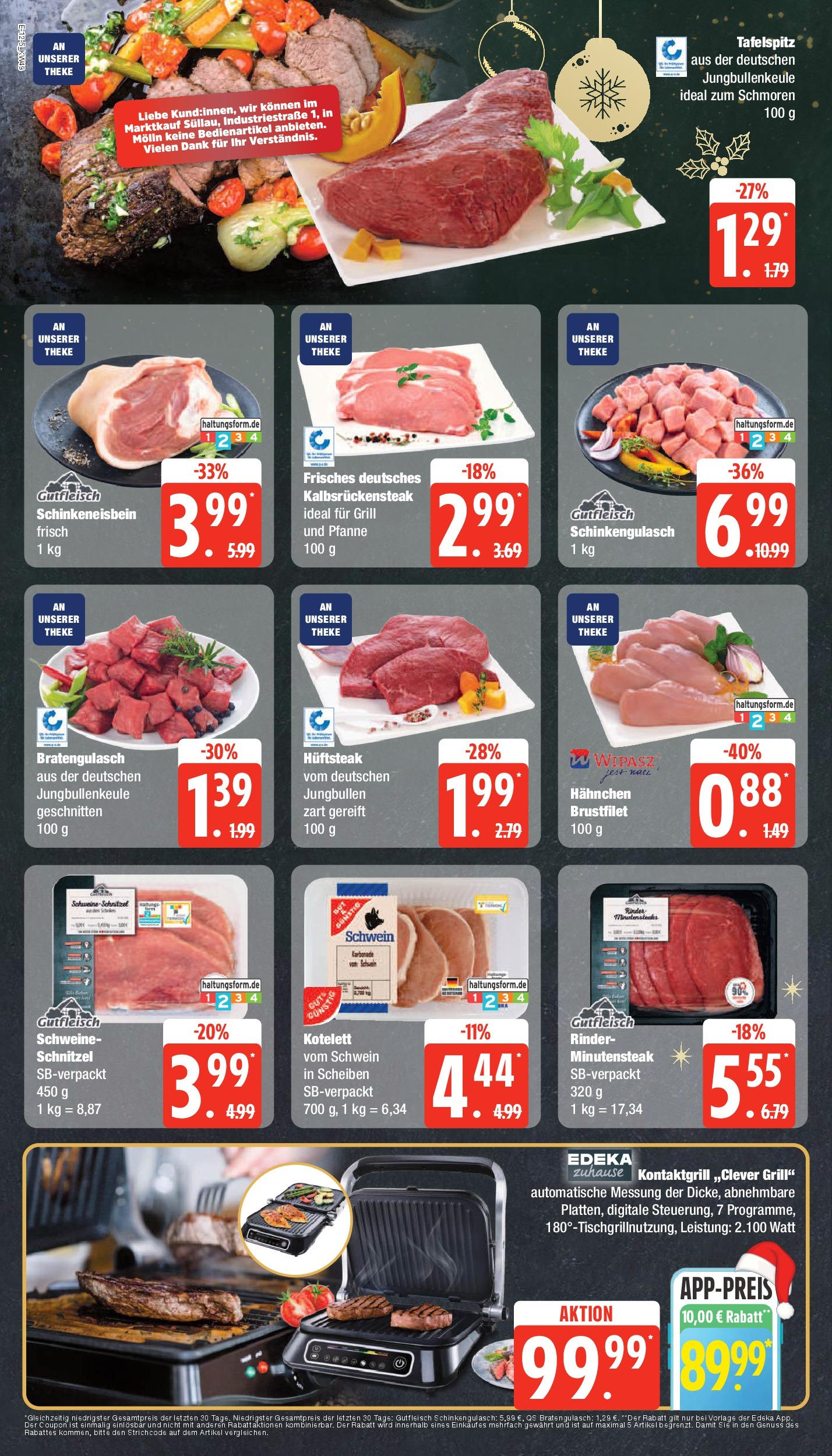 Marktkauf - Mölln, Industriestraße 1  (ab 02.12.2024) » Angebote online | Seite: 12 | Produkte: Grill, Hahnchen, Theke, Schnitzel