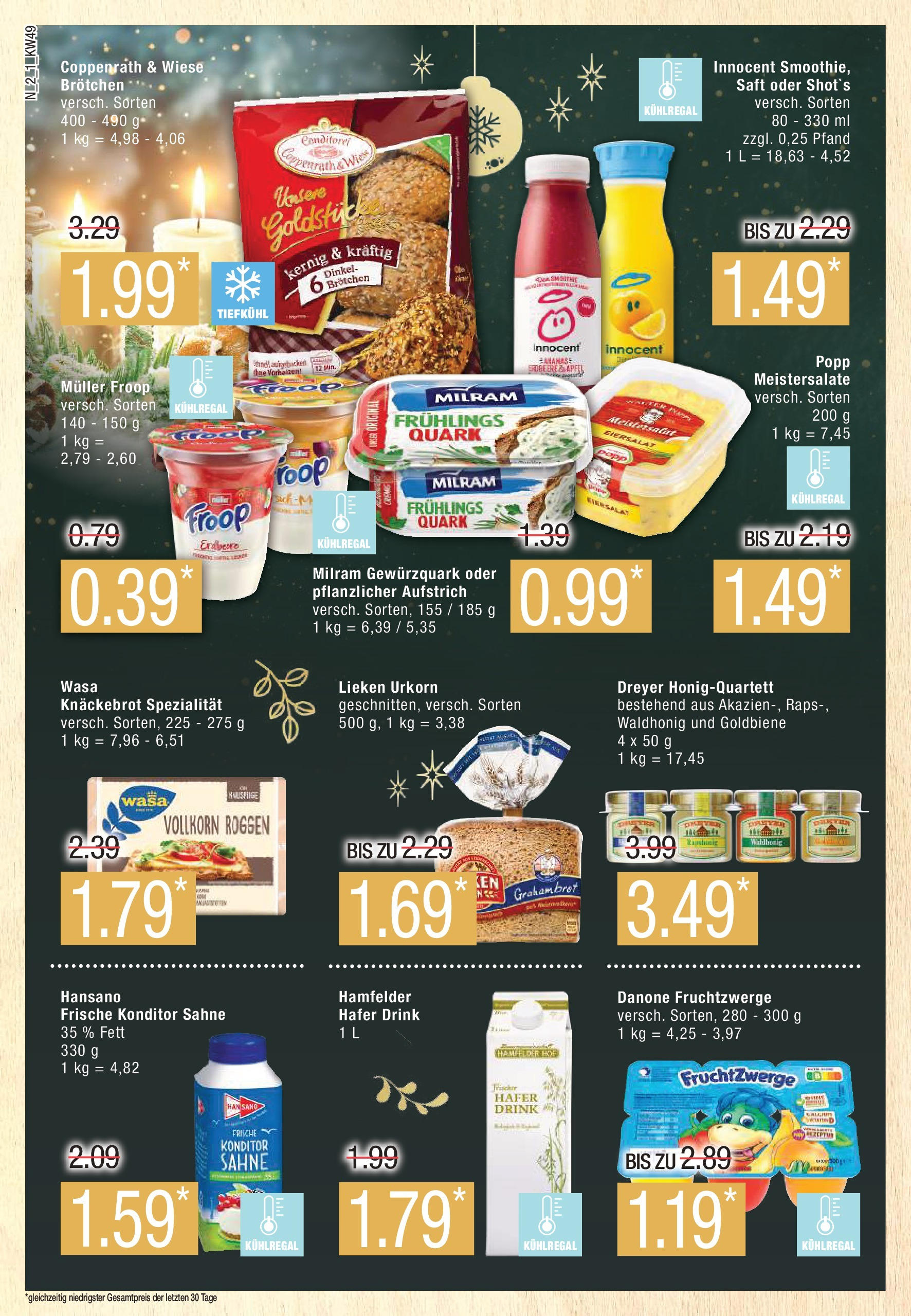 Marktkauf - Marktkauf: Wochenangebote (ab 01.12.2024) » Angebote online | Seite: 2 | Produkte: Froop, Milram, Saft, Sahne