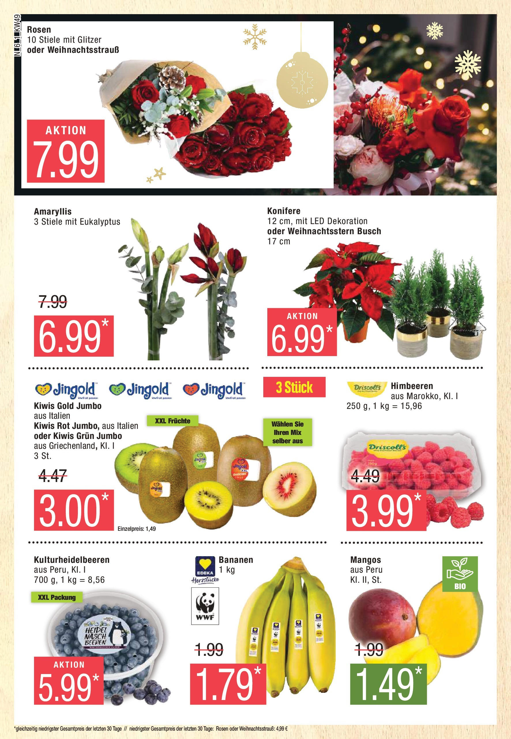 Marktkauf - Marktkauf: Wochenangebote (ab 01.12.2024) » Angebote online | Seite: 6 | Produkte: Himbeeren, Bananen