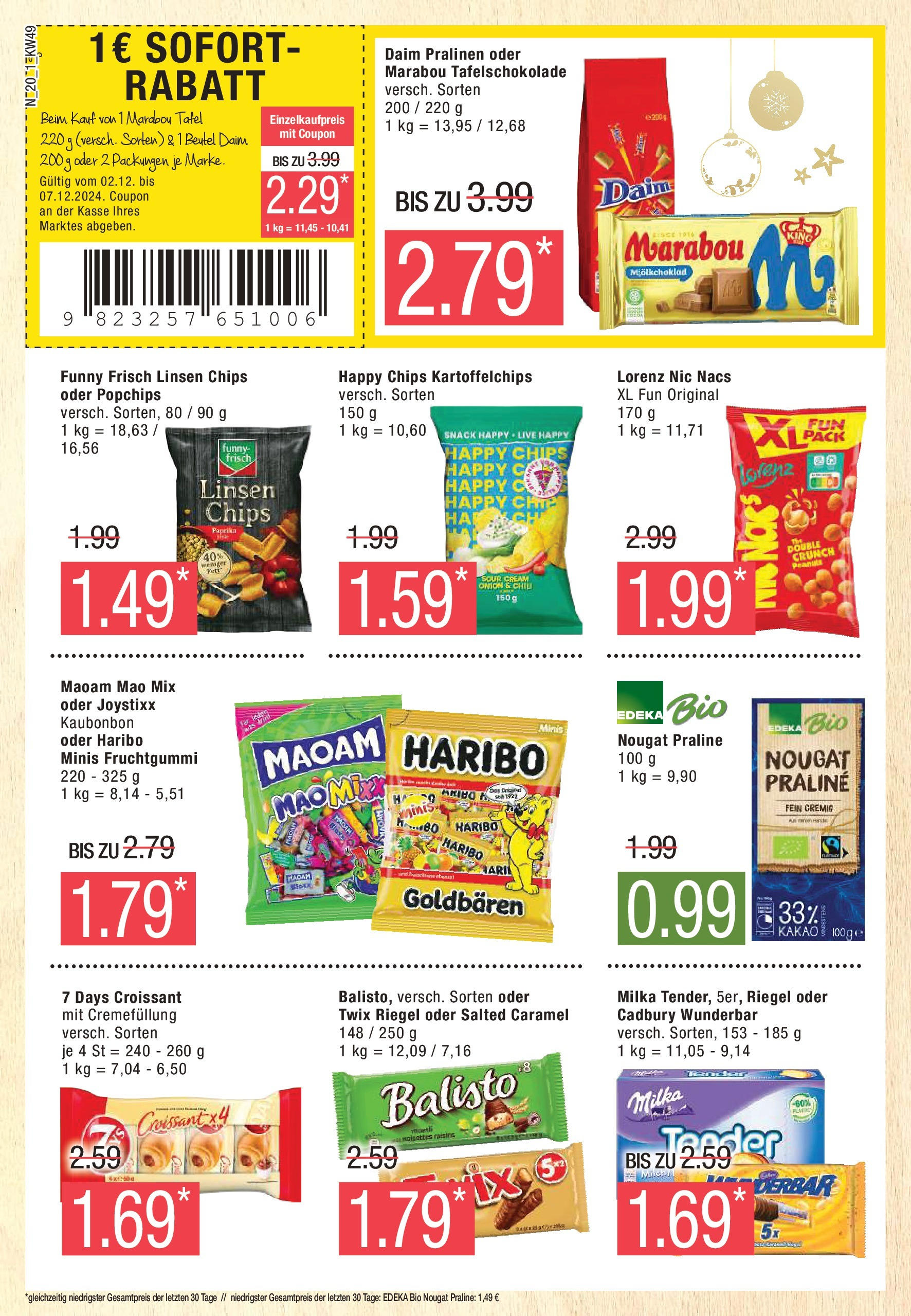 Marktkauf - Marktkauf: Wochenangebote (ab 01.12.2024) » Angebote online | Seite: 20 | Produkte: Haribo, Milka, Twix, Paprika