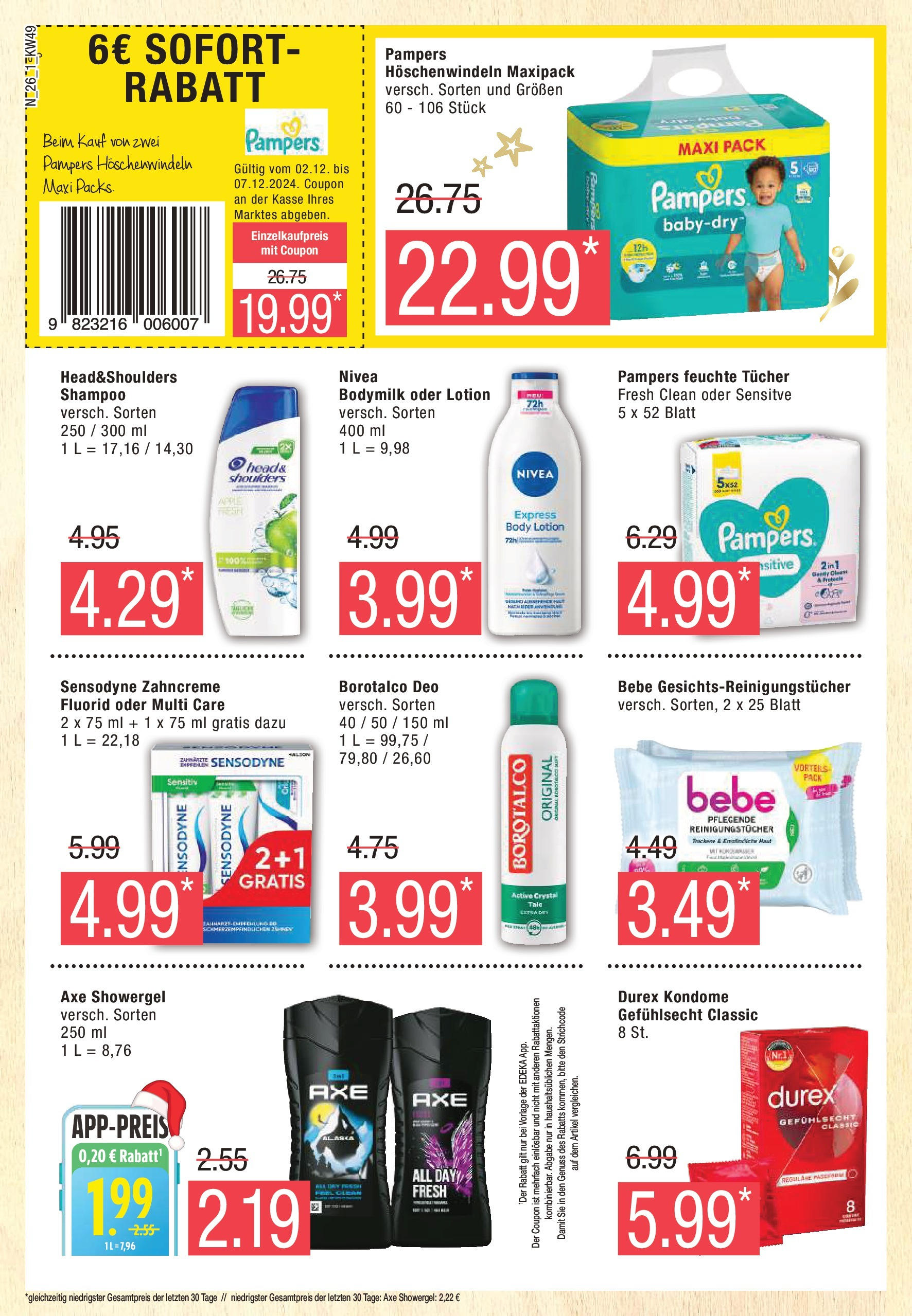 Marktkauf - Marktkauf: Wochenangebote (ab 01.12.2024) » Angebote online | Seite: 26 | Produkte: Pampers, Shampoo, Apple, Axe