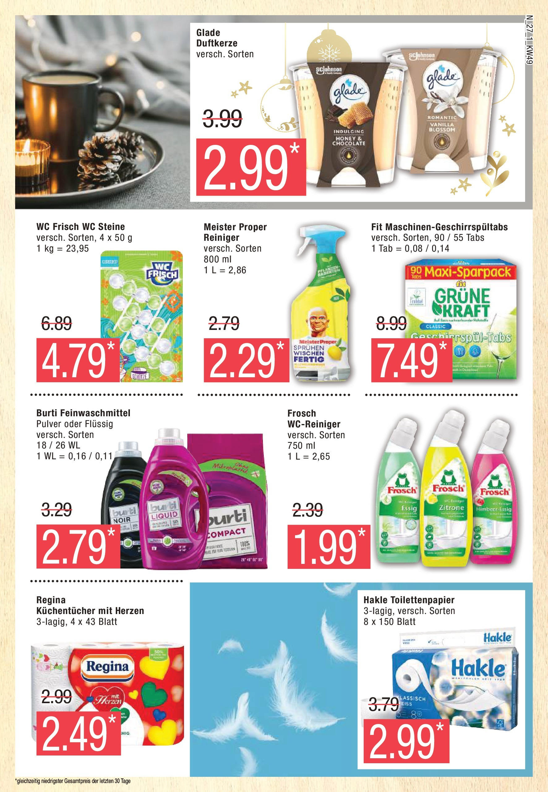 Marktkauf - Marktkauf: Wochenangebote (ab 01.12.2024) » Angebote online | Seite: 27 | Produkte: Essig, Wc frisch, Zitrone, Toilettenpapier