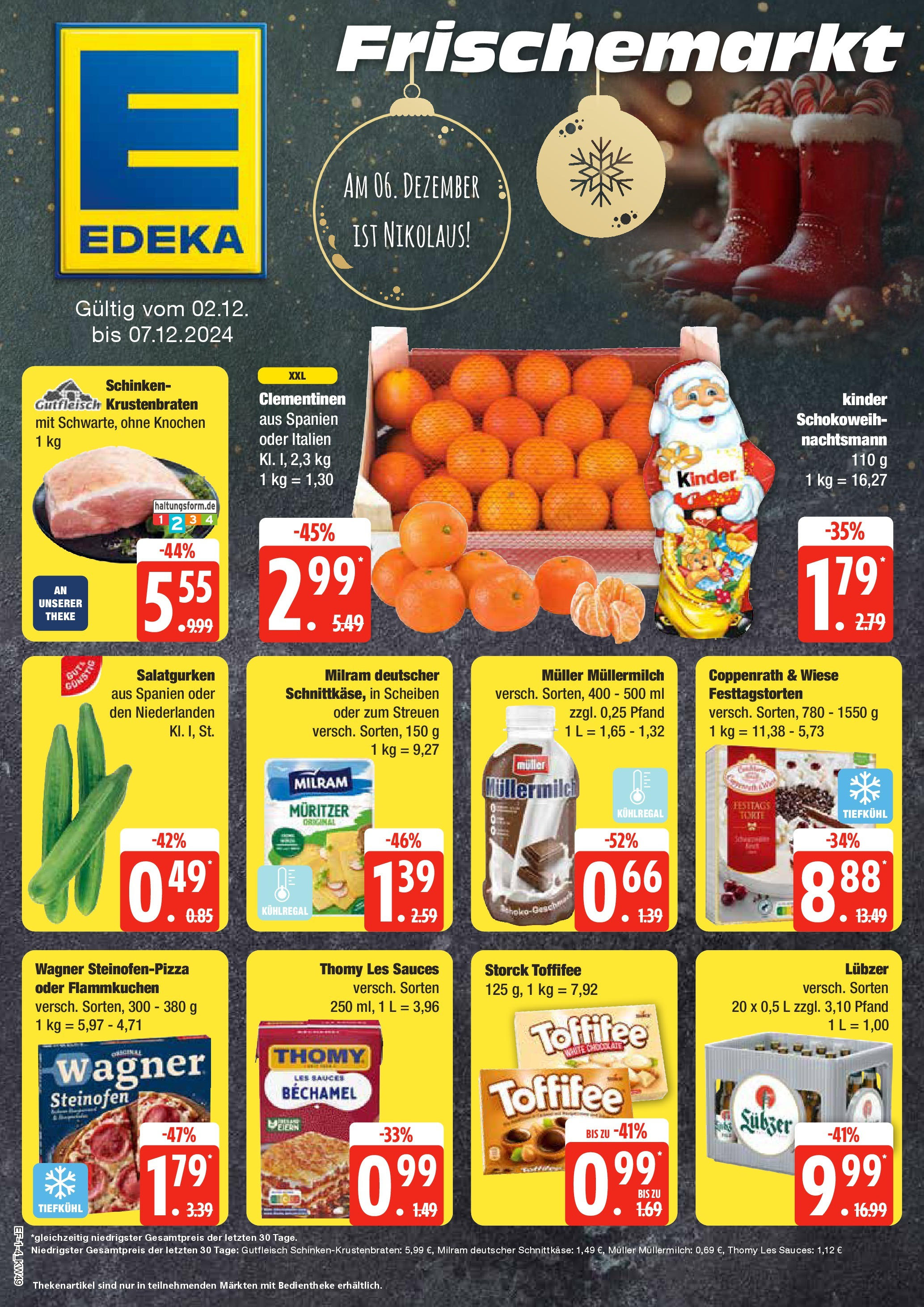 EDEKA Prospekt ab 01.12.2024 - Rostock, Ulmenstr. 74-76 Online