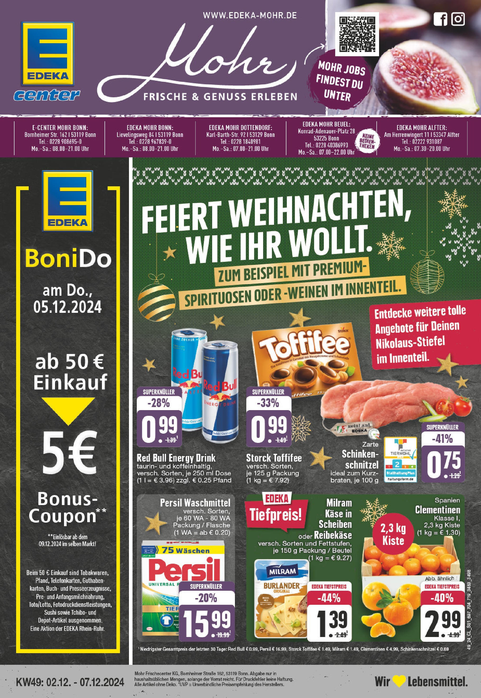 EDEKA Prospekt ab 01.12.2024 - E center Bonn, Bornheimer Straße 162 Online