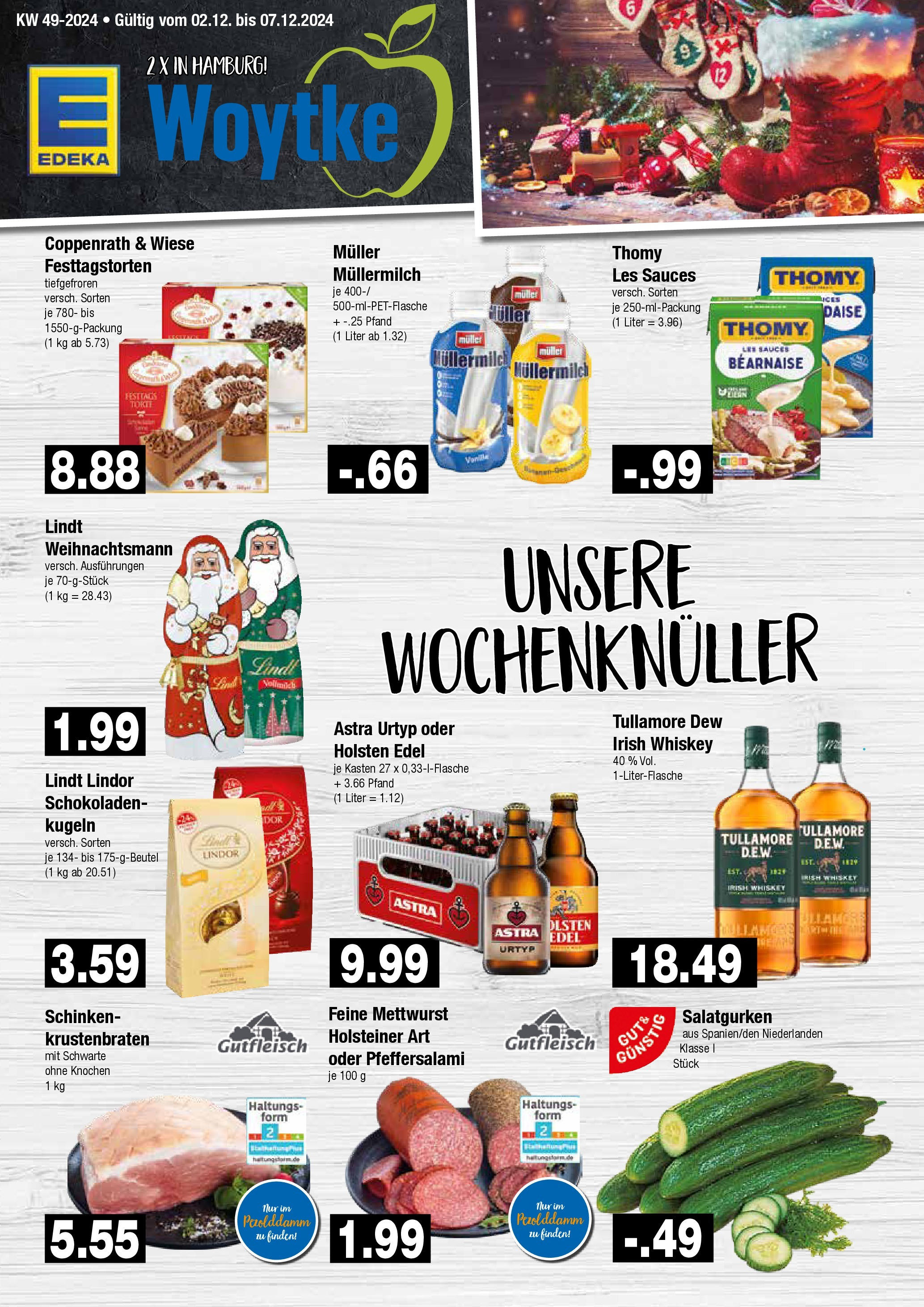 EDEKA Prospekt ab 01.12.2024 - Hamburg, Bramfelder Chaussee 312-326 Online