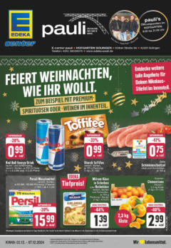 Vorschau von dem Prospekt des Geschäftes Edeka, gültig ab dem 01.12.2024