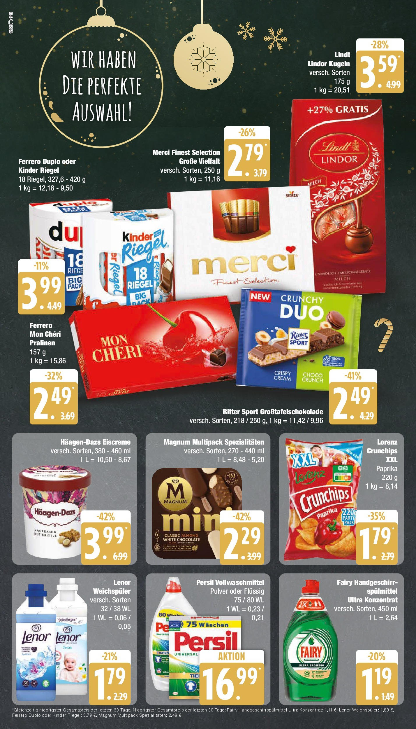 Edeka - Rostock, Hermannstraße 30 (ab 01.12.2024) » Angebote Online | Seite: 4 | Produkte: Lenor, Merci, Ferrero duplo, Ritter sport