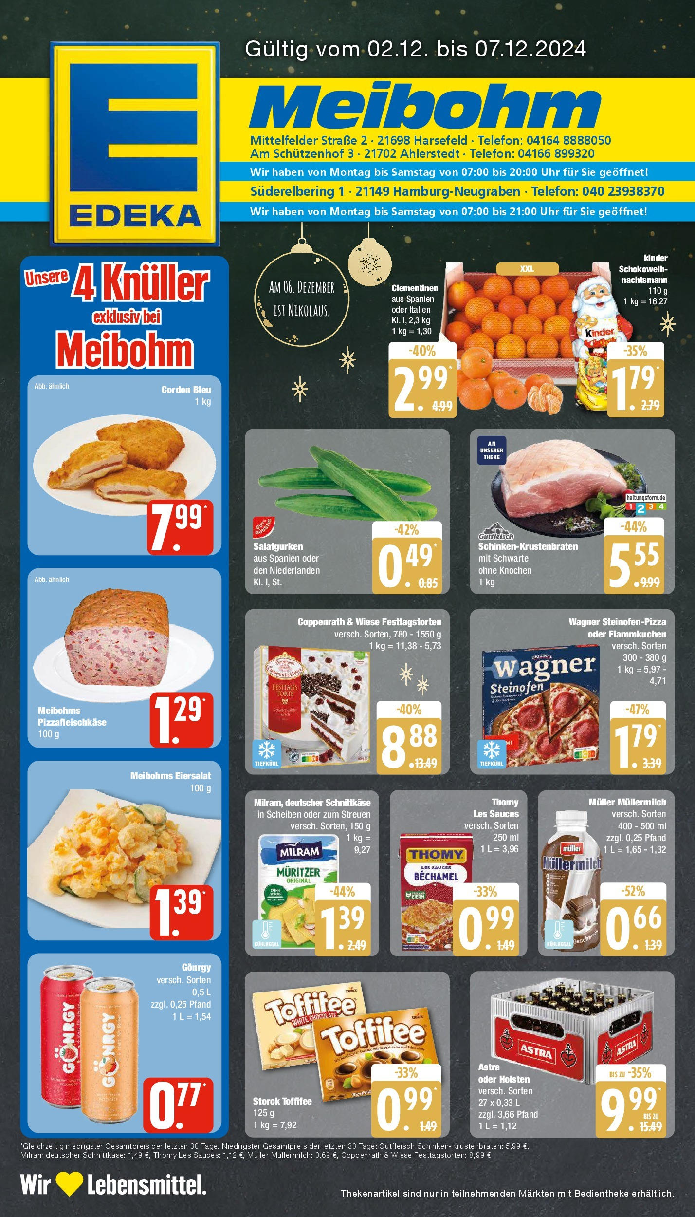 EDEKA Prospekt ab 01.12.2024 - Harsefeld, Mittelfelder Straße 2 Online