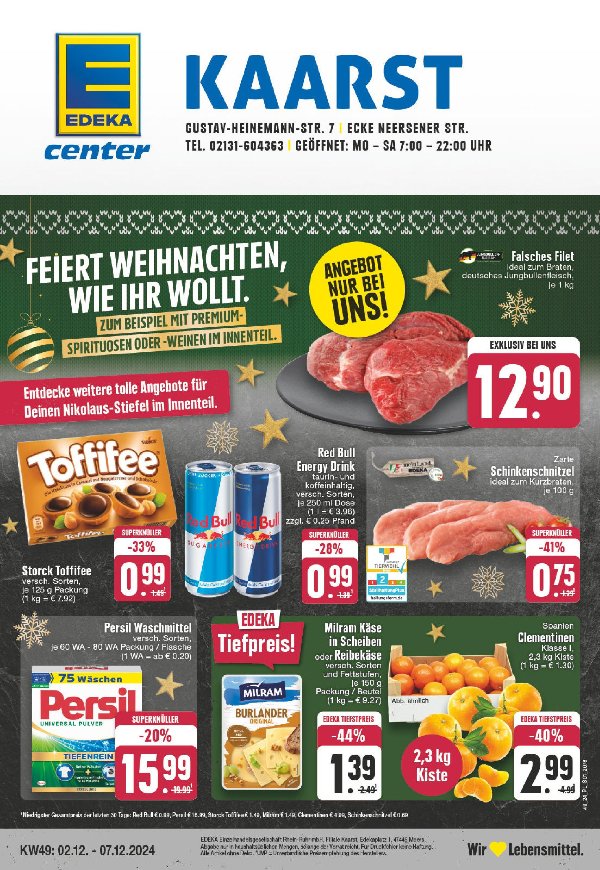 EDEKA Prospekt ab 01.12.2024 - E center Kaarst, Gustav-Heinemann-Str. 7 Online