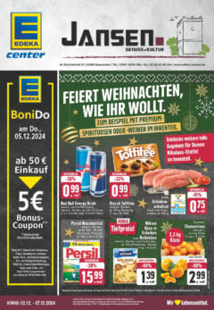 Vorschau von dem Prospekt des Geschäftes Edeka, gültig ab dem 01.12.2024