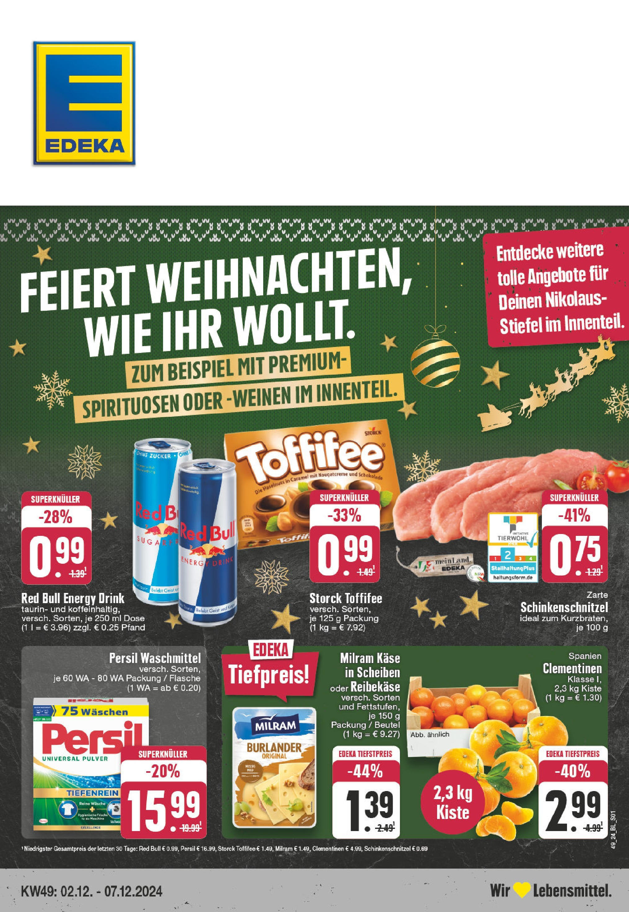 EDEKA Prospekt ab 01.12.2024 - Duisburg, Düsseldorfer Landstraße 363 Online