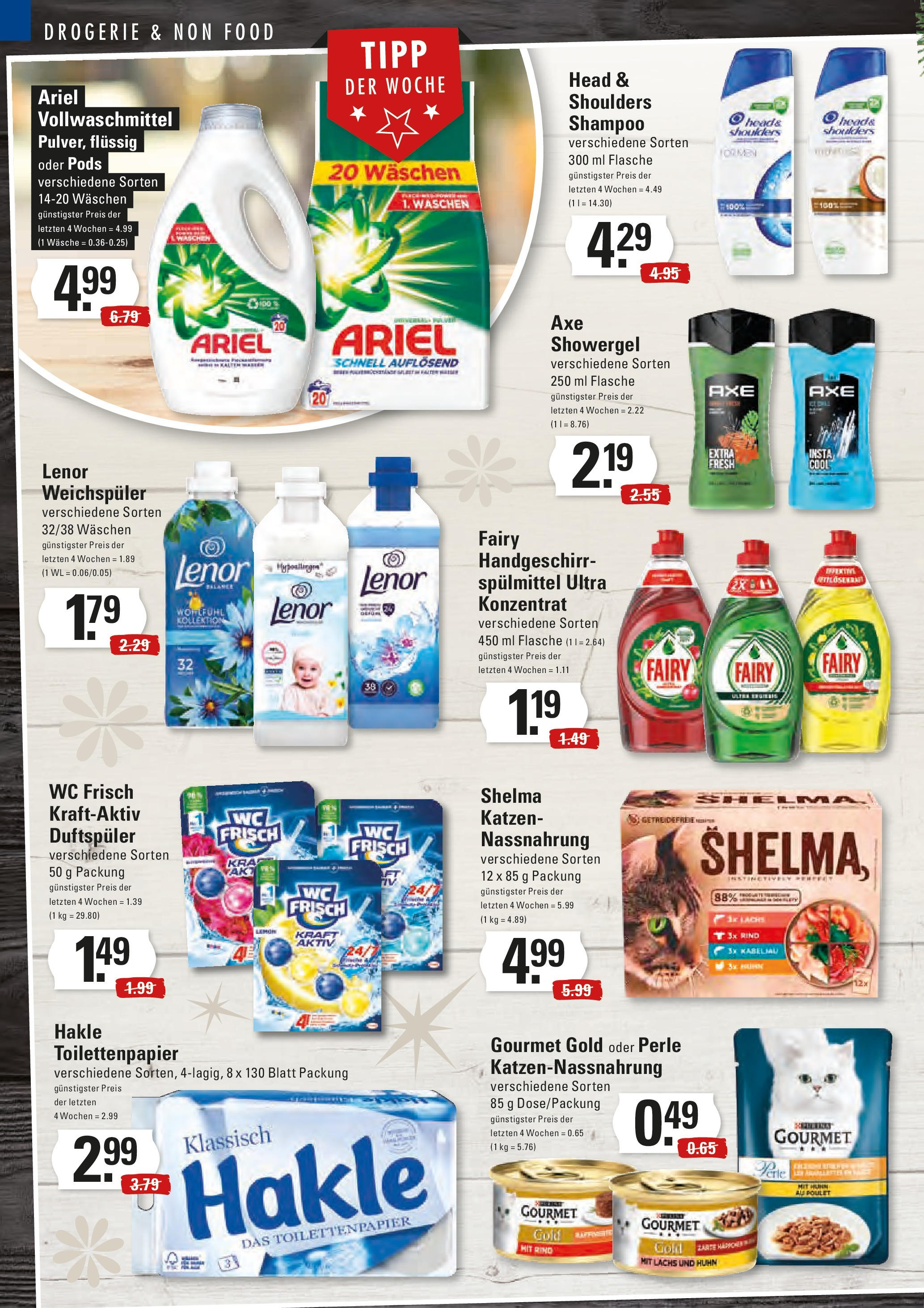 Edeka - Stade, Drosselstieg 7 (ab 01.12.2024) » Angebote Online | Seite: 16 | Produkte: Lenor, Ariel, Wc frisch, Toilettenpapier