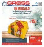 Gross Iper Un buono sconto del valore di 15 euro! - al 11.12.2024