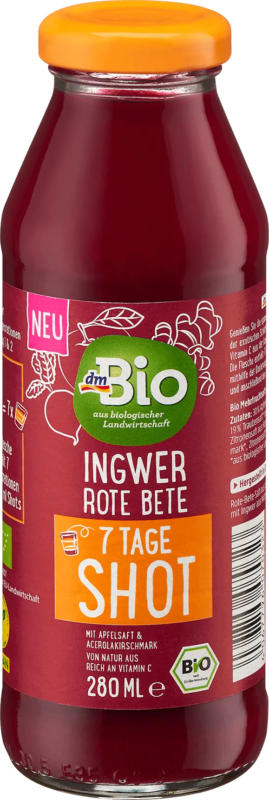 dmBio Ingwer & Rote Bete Shot 7 Tage