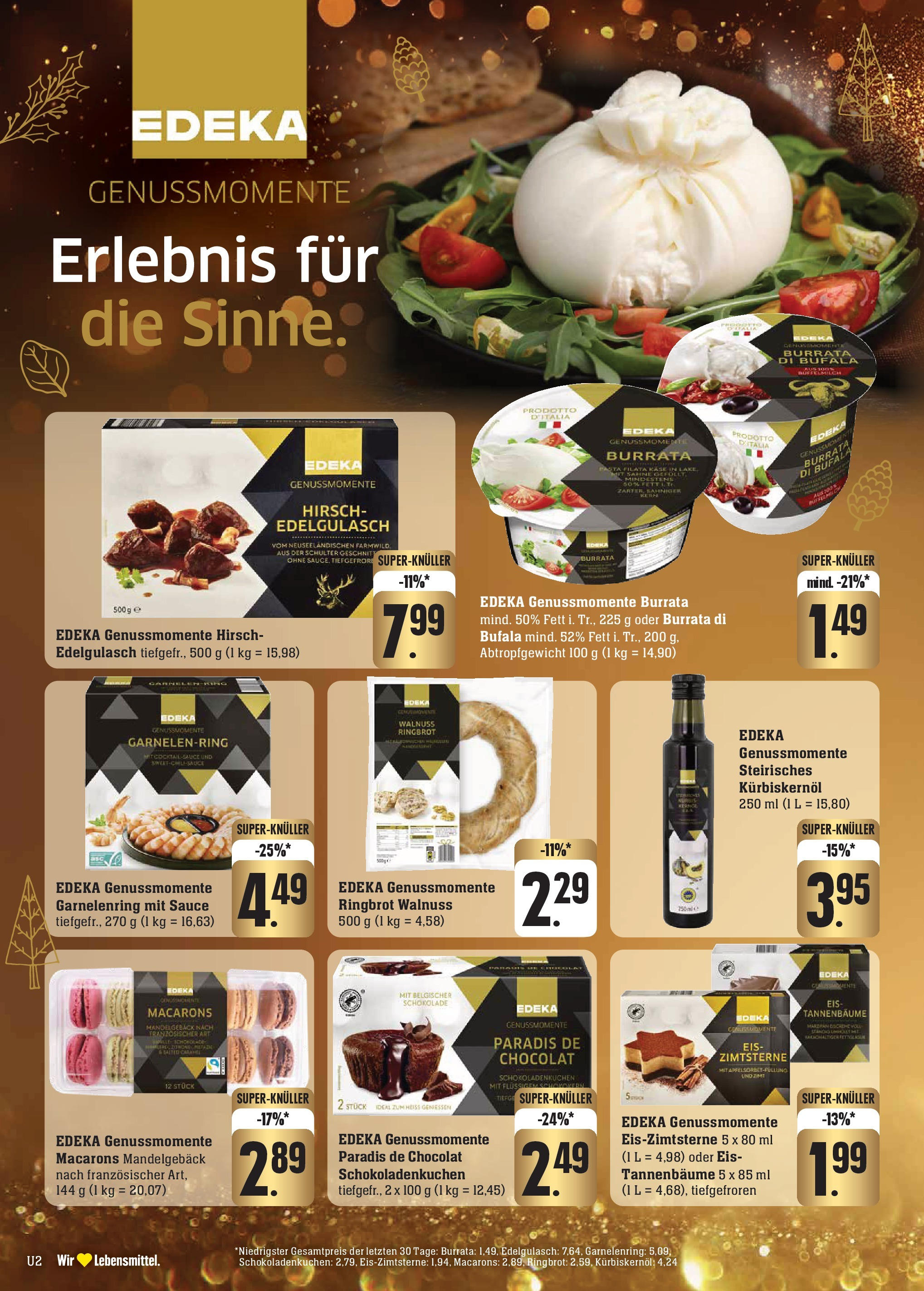 Edeka - Göppingen-Ursenwang, Schlater Straße 1 (ab 01.12.2024) » Angebote Online | Seite: 2 | Produkte: Kürbiskernöl, Schokolade, Burrata, Eis