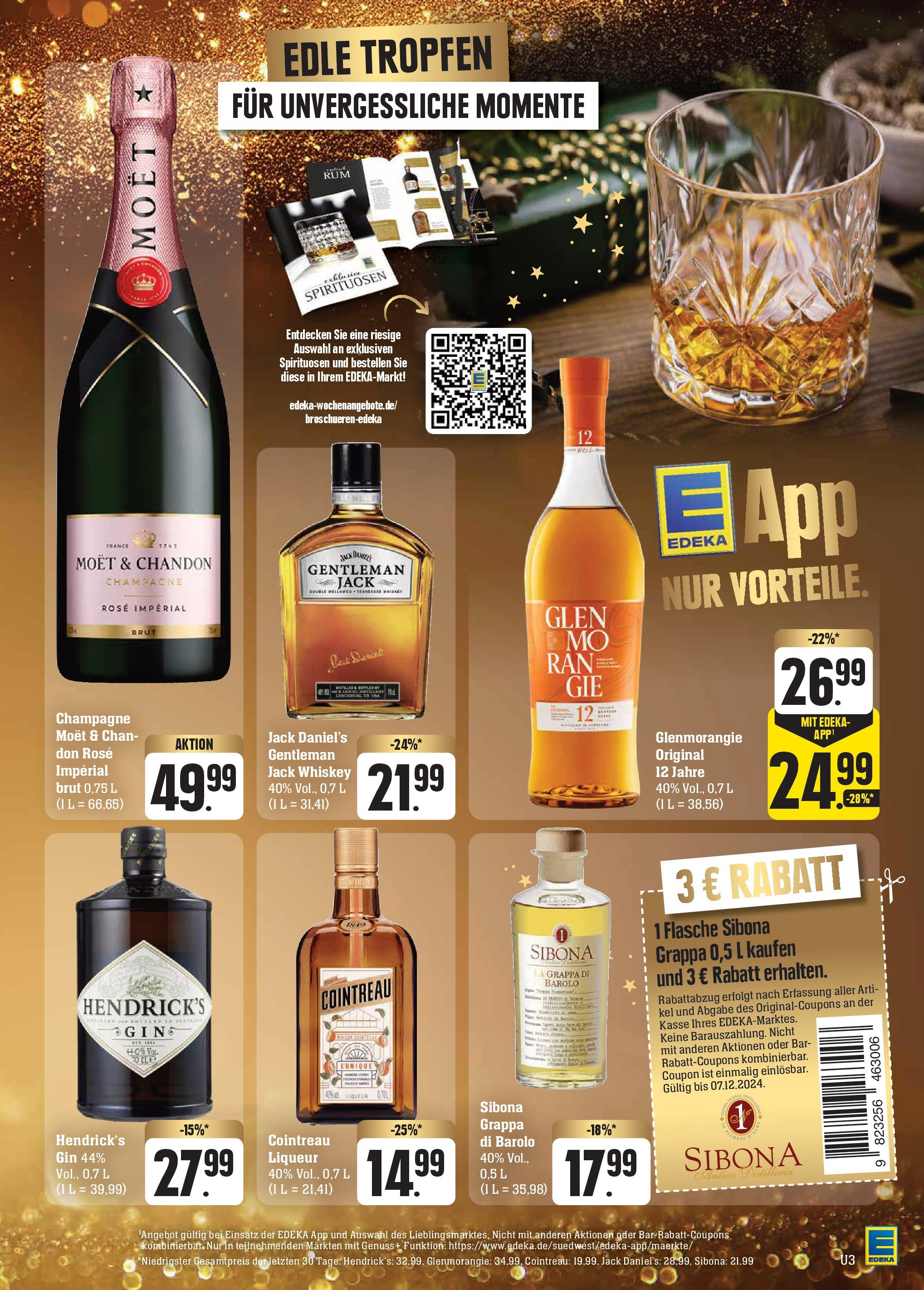 Edeka - Göppingen-Ursenwang, Schlater Straße 1 (ab 01.12.2024) » Angebote Online | Seite: 3 | Produkte: Jack Daniel's, Gin, Whiskey