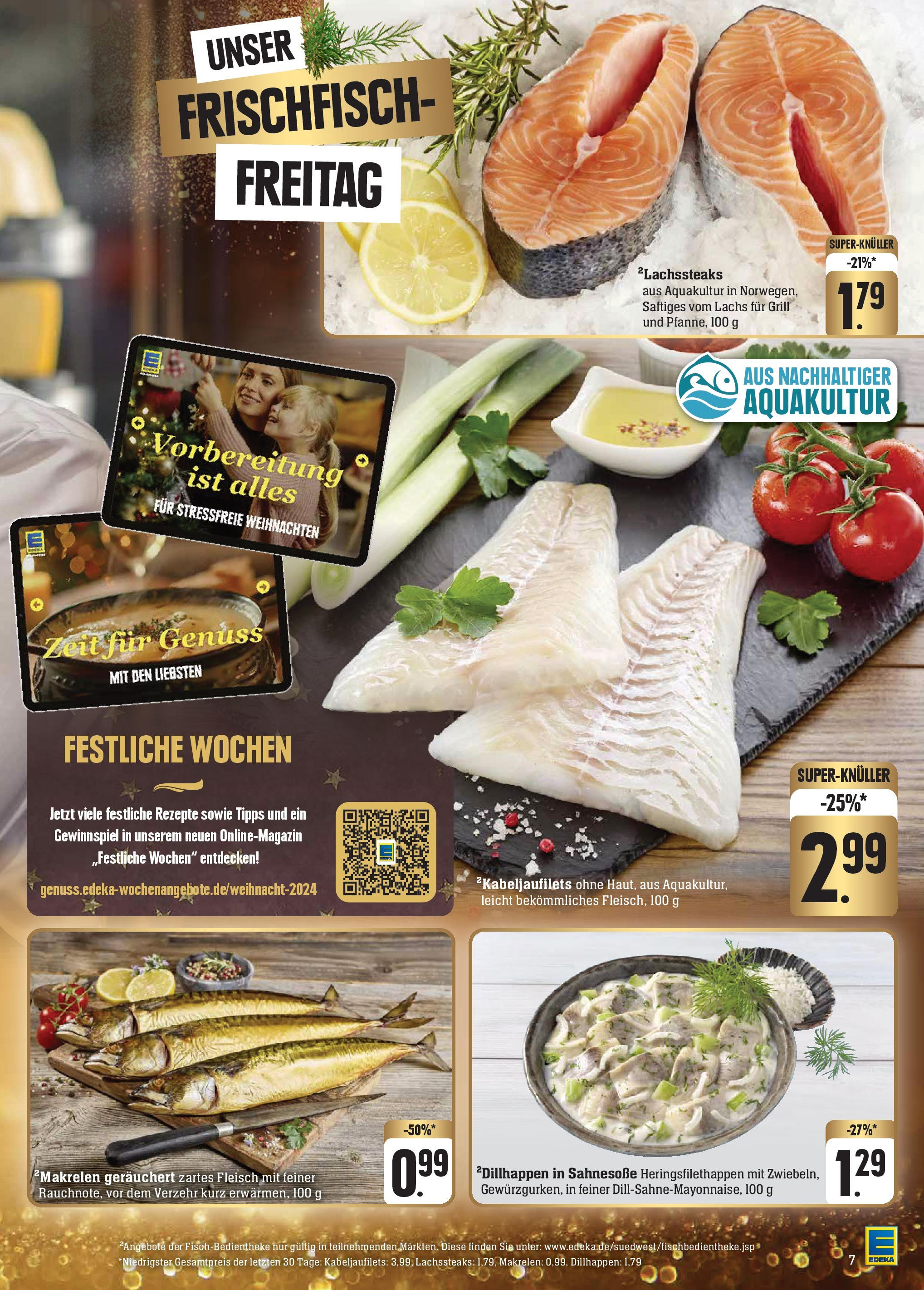 Edeka - Göppingen-Ursenwang, Schlater Straße 1 (ab 01.12.2024) » Angebote Online | Seite: 13 | Produkte: Grill, Lachs, Fleisch