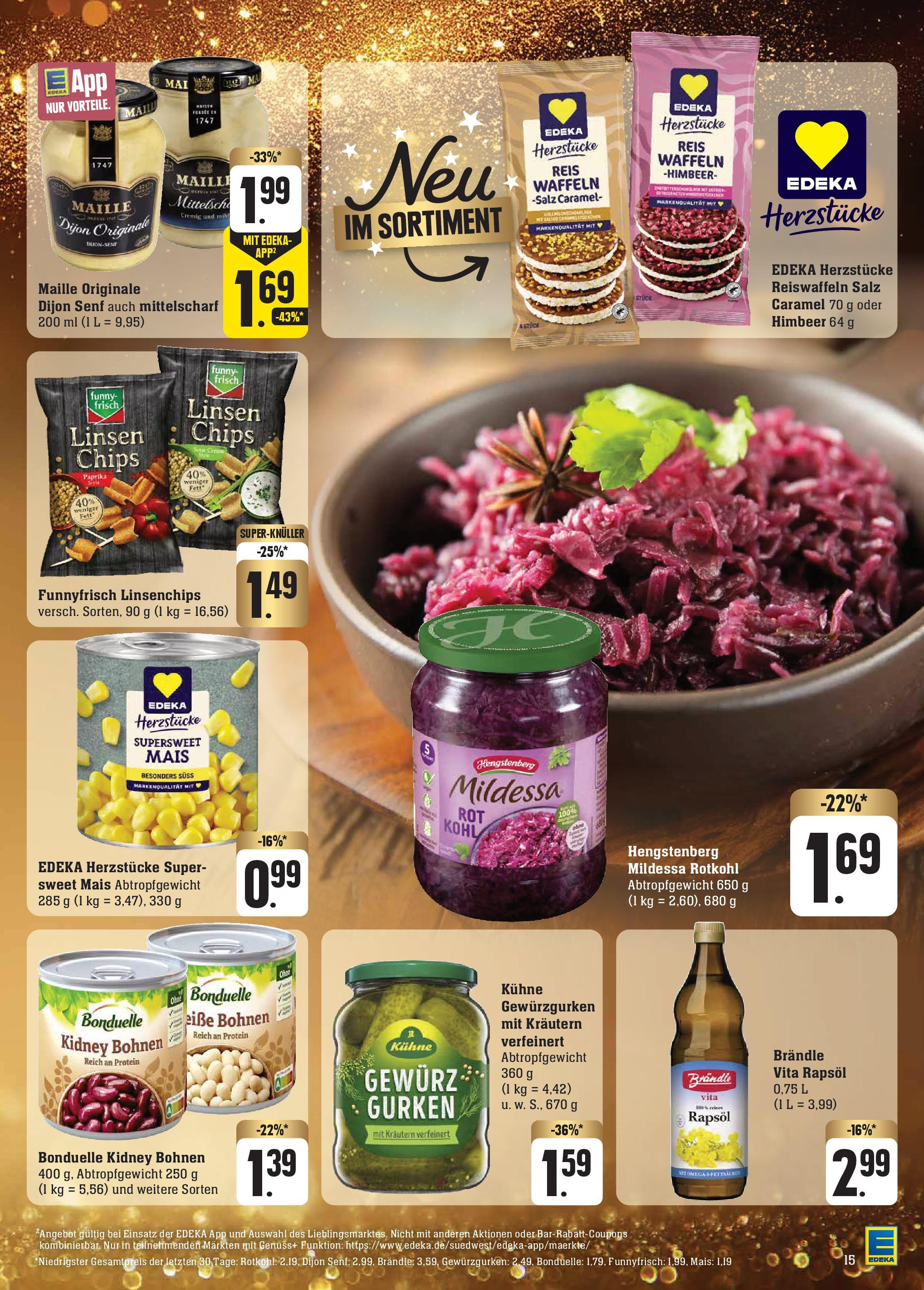 Edeka - Göppingen-Ursenwang, Schlater Straße 1 (ab 01.12.2024) » Angebote Online | Seite: 21 | Produkte: Rotkohl, Waffeln, Paprika, Gurken