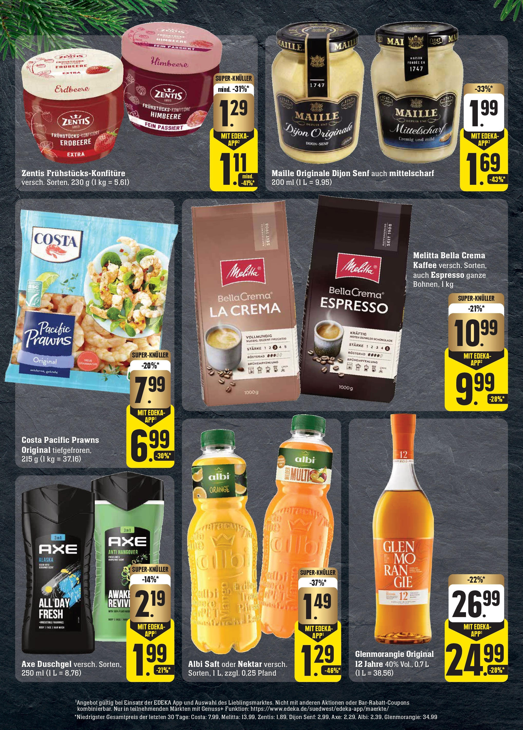 Edeka - Göppingen-Ursenwang, Schlater Straße 1 (ab 01.12.2024) » Angebote Online | Seite: 34 | Produkte: Duschgel, Axe, Himbeere, Saft