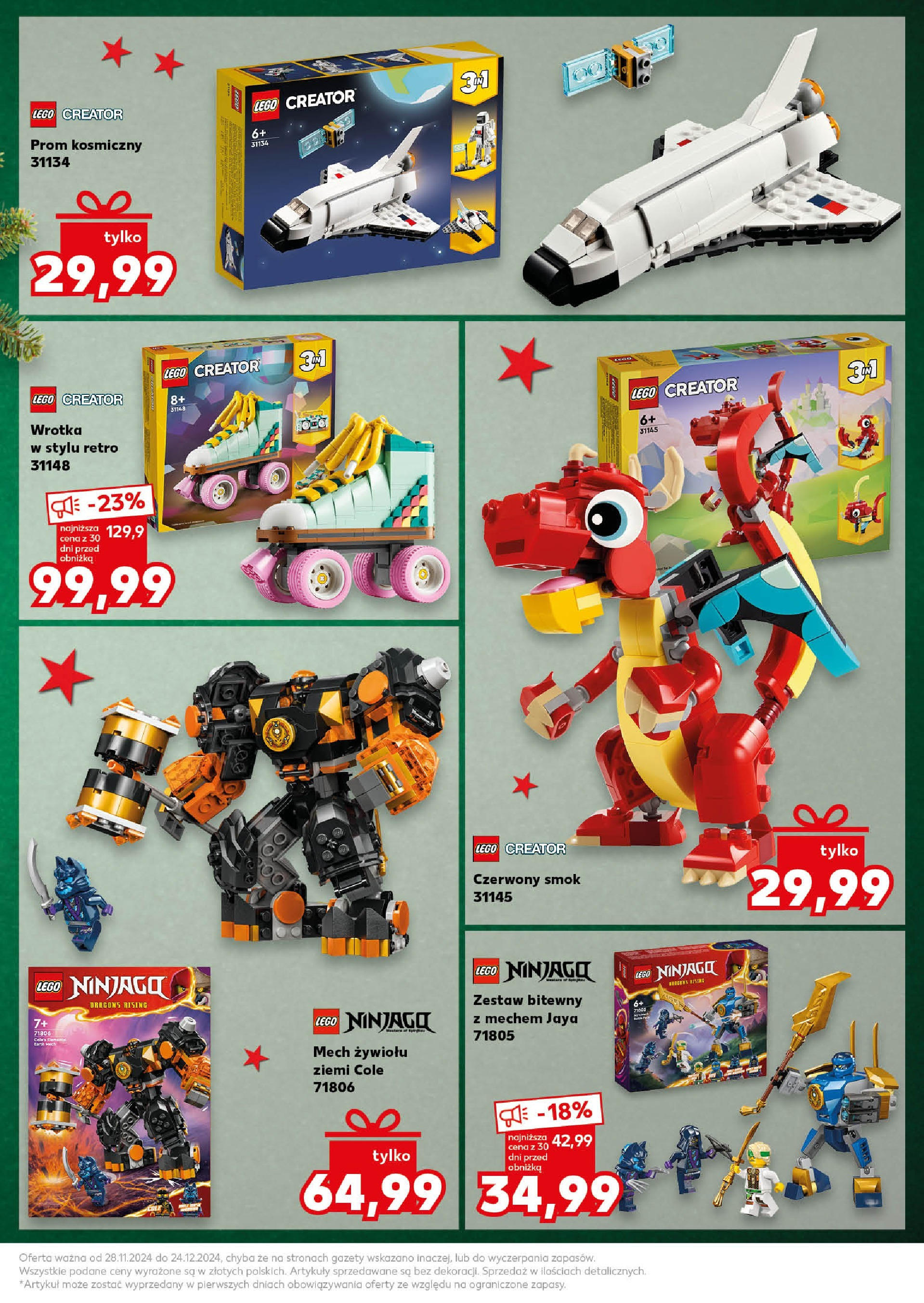 Kaufland gazetka od 28.11.2024 | Boże Narodzenie 🎄🎁 | Strona: 3 | Produkty: Lego