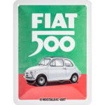 ATU Aurich Nostalgic Art Retro Blechschild 15X20Cm, Motiv "Fiat 500 - It. Colour