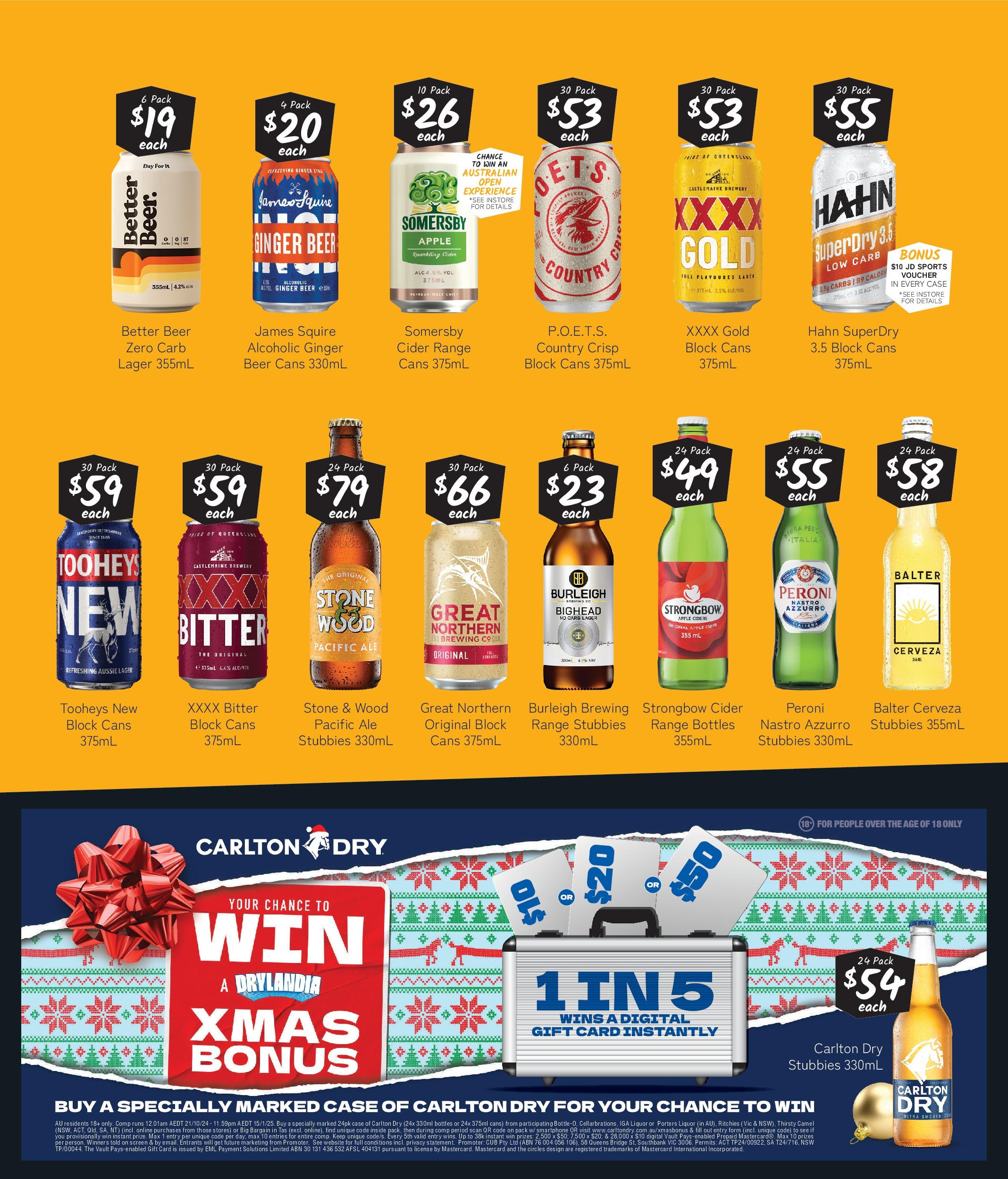 Cellarbrations Catalogue QLD - 02/12/2024 > weekly / monthly specials | Page: 4 | Products: Beer, Smartphone, Case, Screen