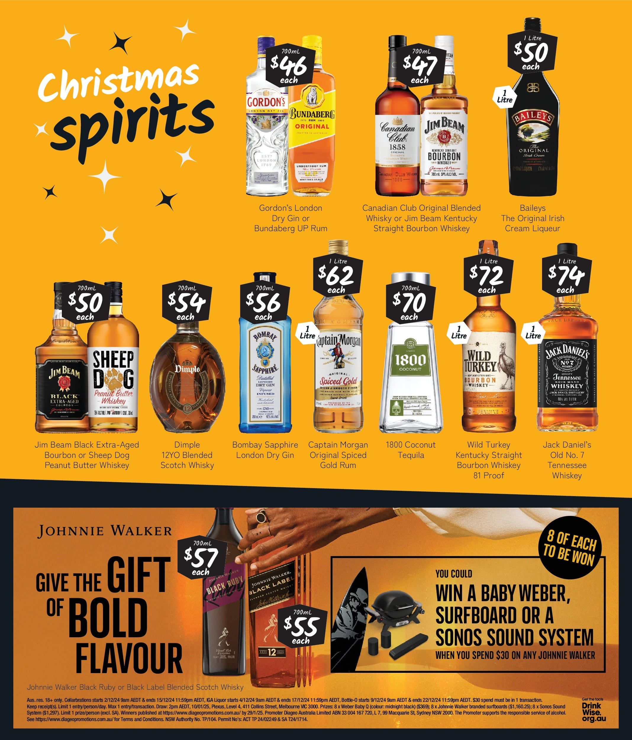 Cellarbrations Catalogue QLD - 02/12/2024 > weekly / monthly specials | Page: 5 | Products: Butter, Gin, Cream, Turkey