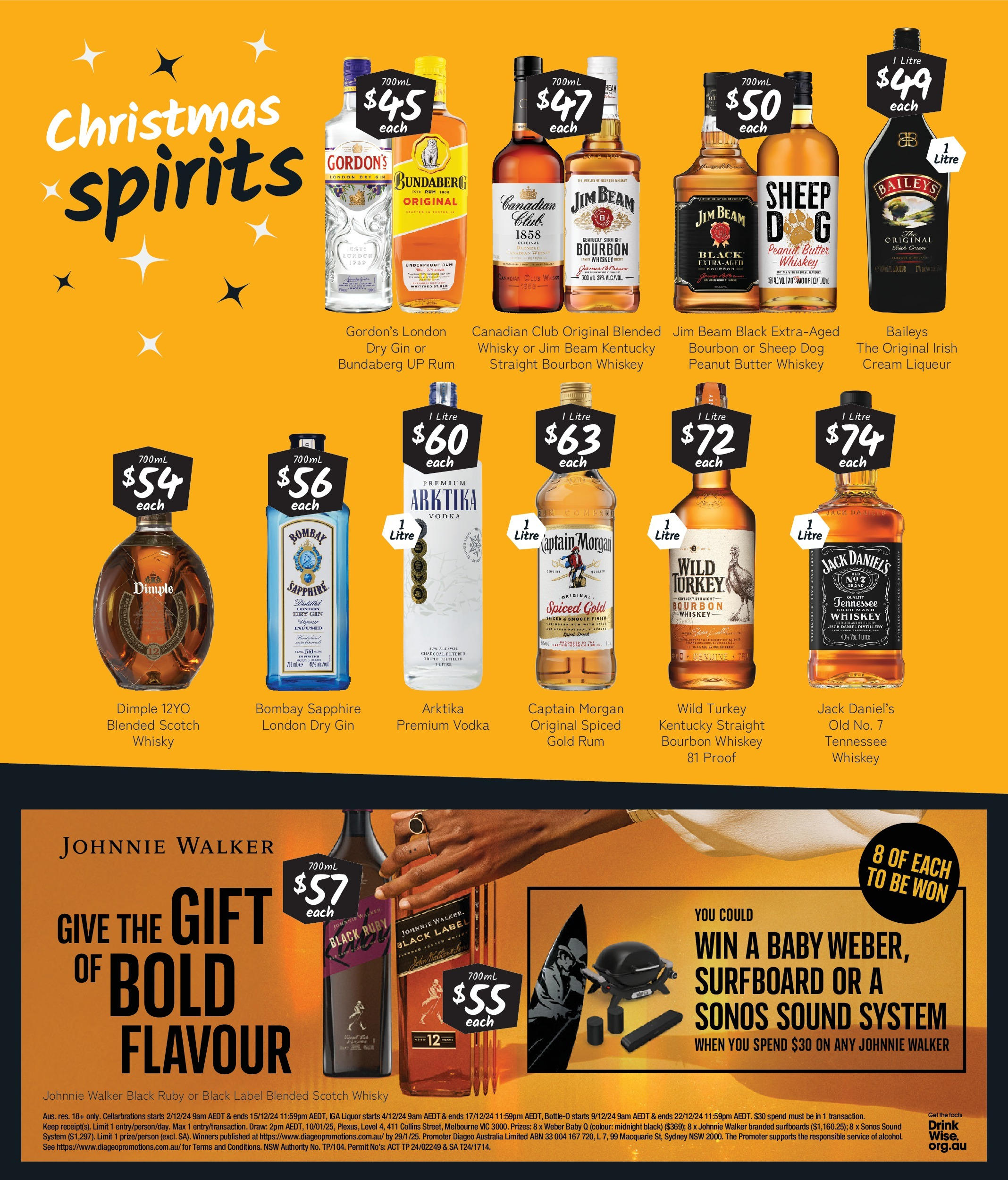 Cellarbrations Catalogue VIC - 02/12/2024 > weekly / monthly specials | Page: 5 | Products: Gin, Whiskey, Scotch, Turkey