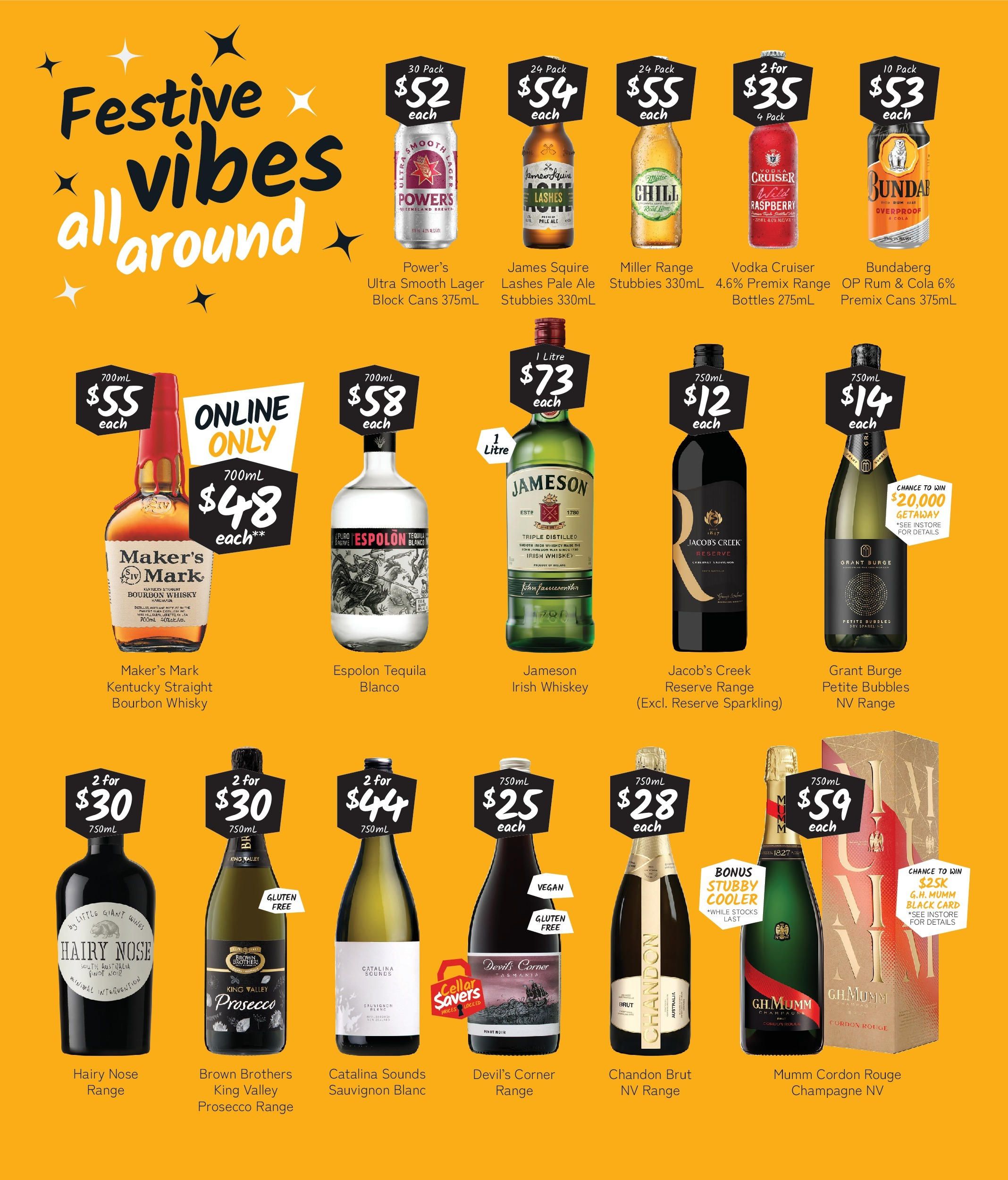 Cellarbrations Catalogue QLD - 02/12/2024 > weekly / monthly specials | Page: 3 | Products: Bourbon, Vodka, Whiskey, Raspberry