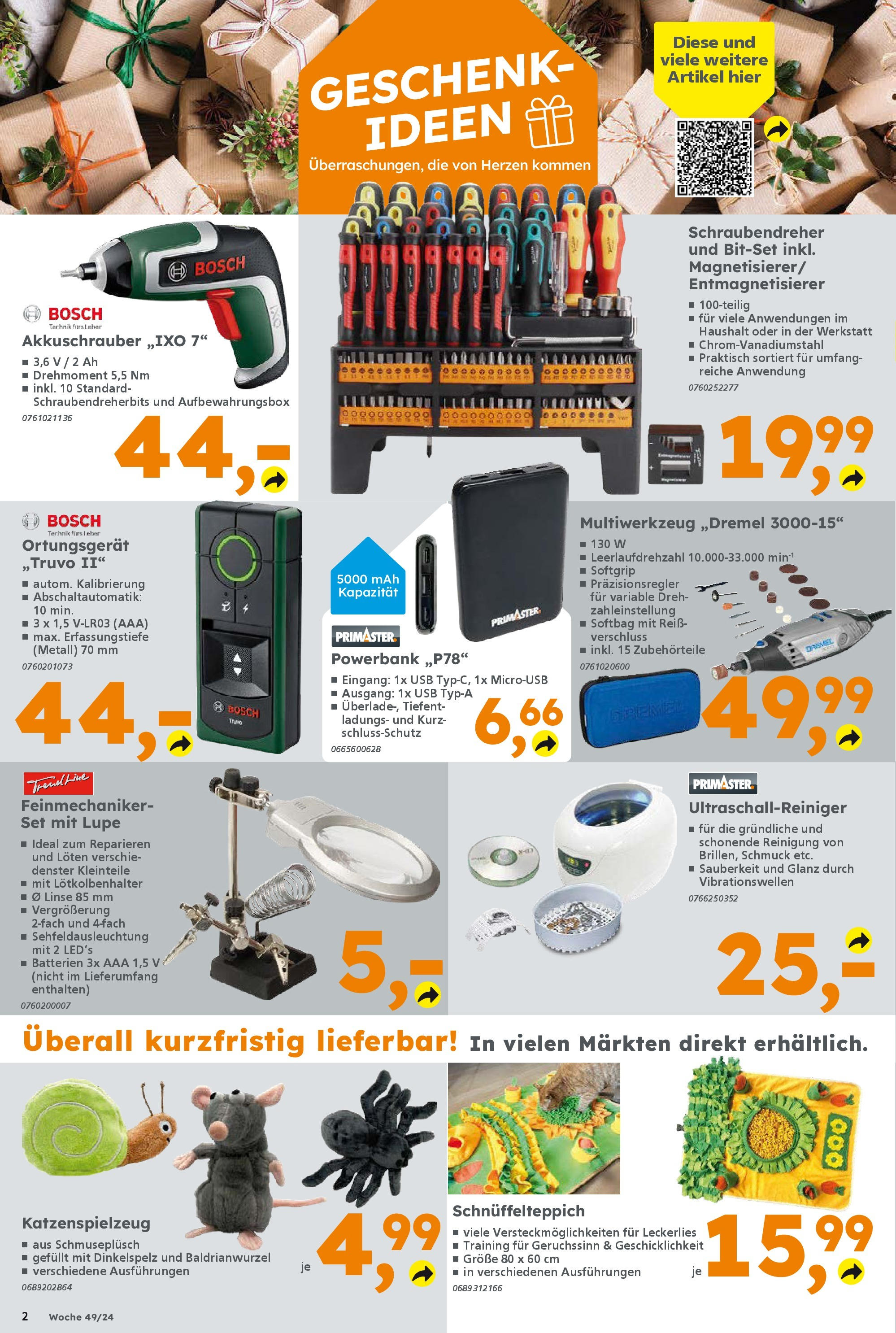 Globus Baumarkt - Forchheim, Willy-Brandt-Allee 1 (ab 01.12.2024) zum Blättern | Seite: 2 | Produkte: Bosch, USB, Akkuschrauber, Powerbank