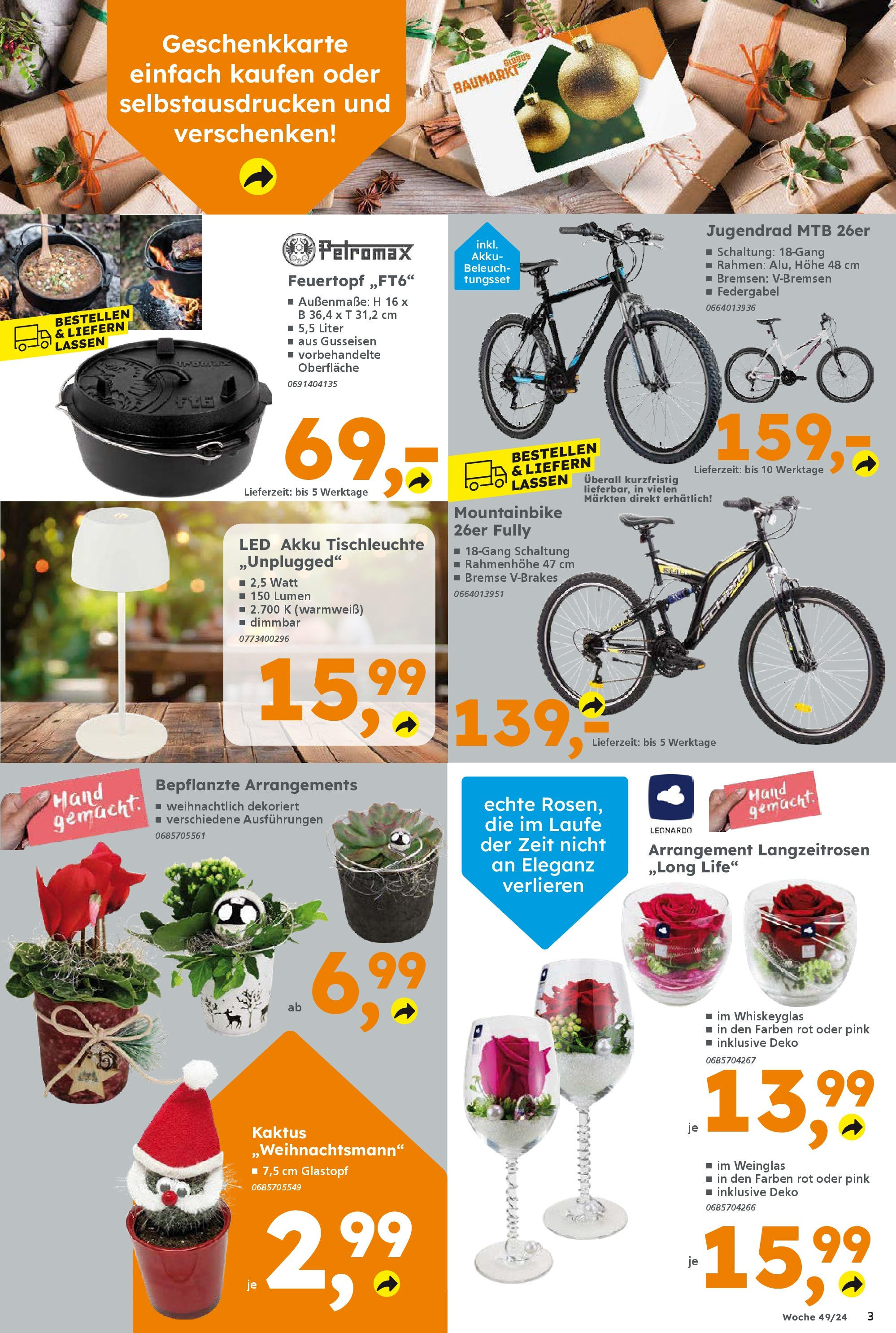 Globus Baumarkt - Forchheim, Willy-Brandt-Allee 1 (ab 01.12.2024) zum Blättern | Seite: 3 | Produkte: Mountainbike