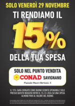 Conad BLACK FRIDAY - Buono 15% di sconto spesa - al 29.11.2024