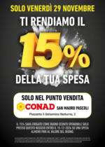 Conad Ti rendiamo il 15% della tua spesa - al 29.11.2024