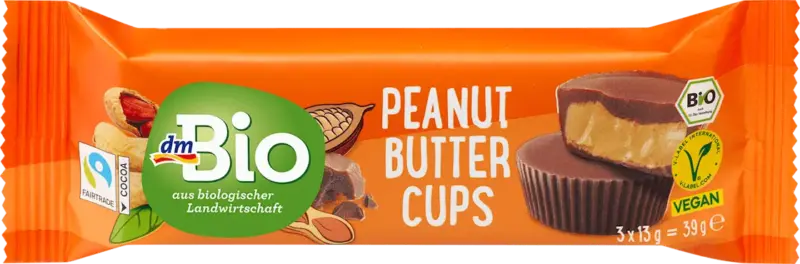 dmBio Nussbutter Cups Erdnuss