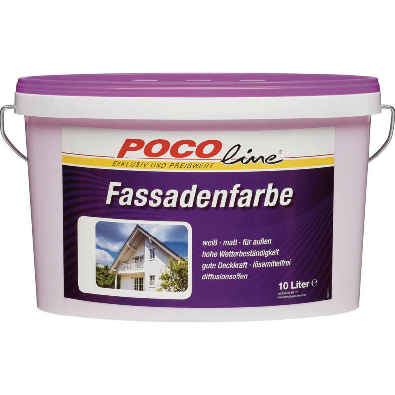 POCOline Fassadenfarbe weiß ca. 10 l