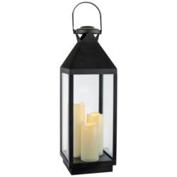 POCOline LED-Laterne schwarz B/H/L: ca. 19,5x60x19,5 cm