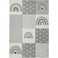 Merinos Teppich Pastel Kids grau B/L: ca. 120x170 cm