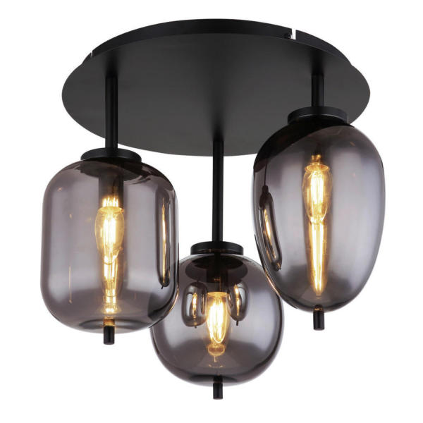 GLOBO Deckenleuchte BLACKY 15345-3D