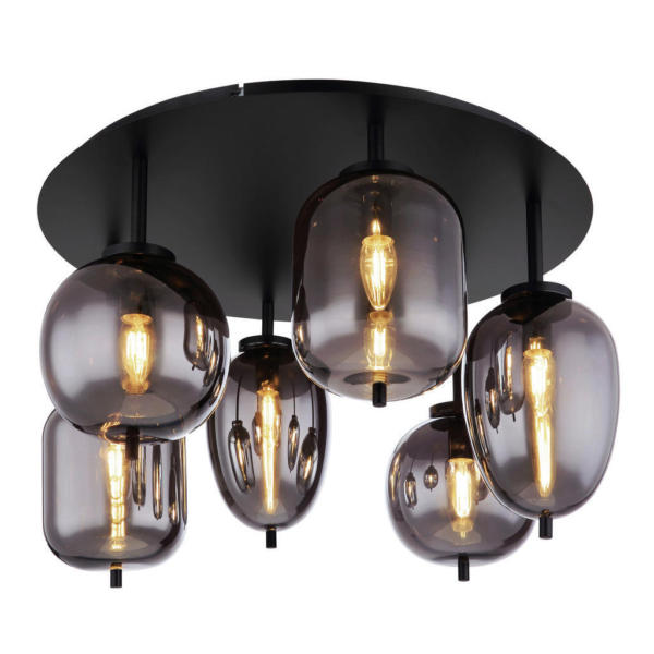 GLOBO Deckenleuchte BLACKY 15345-6D