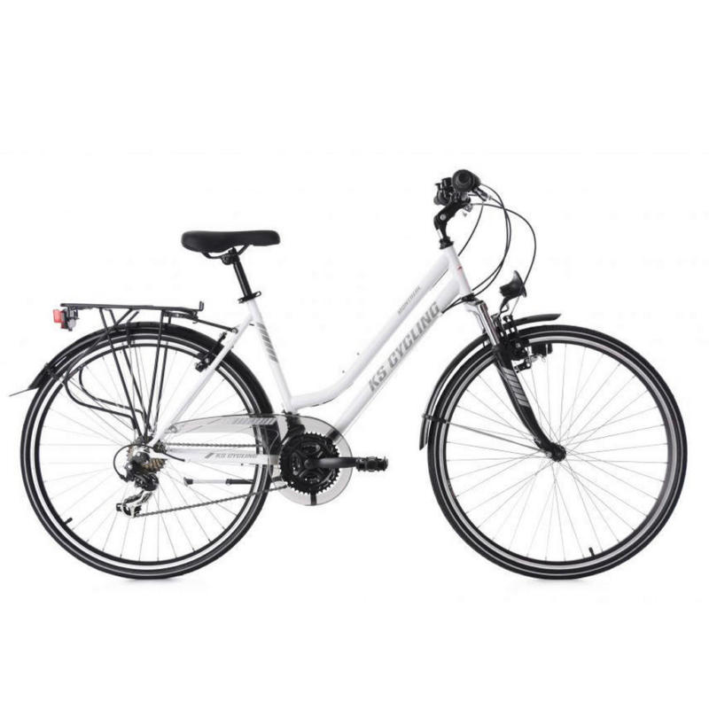 KS-Cycling Trekking-Bike Montreal Damenfahrrad Montreal 513T 28 Zoll Rahmenhöhe 53 cm 21 Gänge weiß weiß ca. 28 Zoll