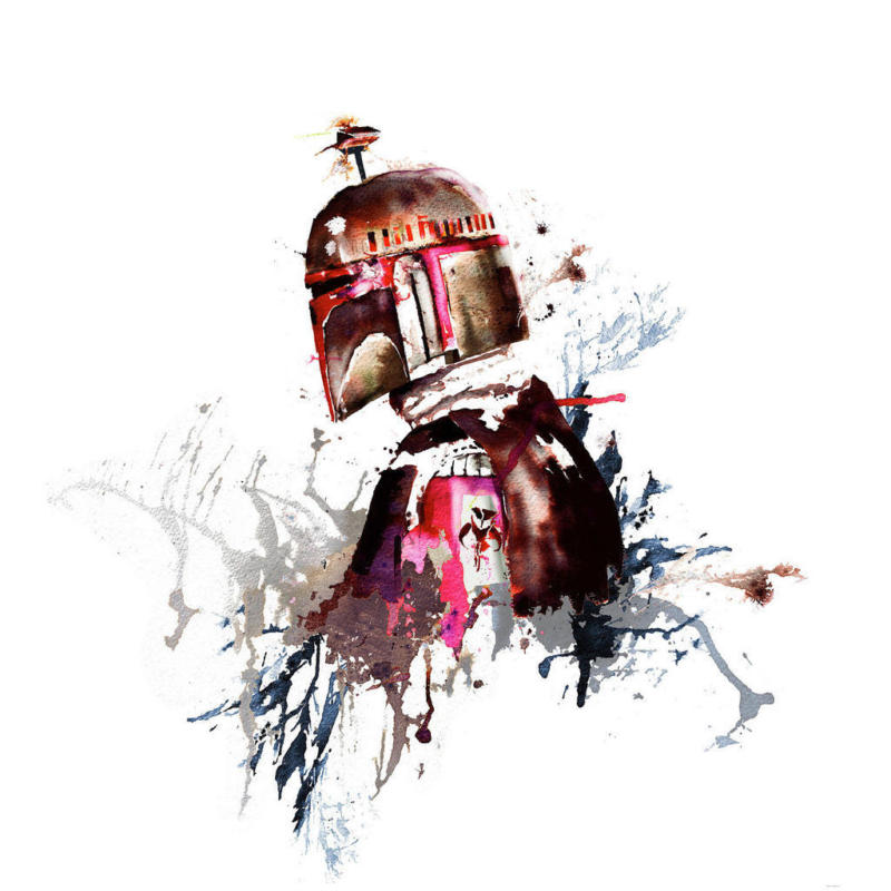 Komar Fototapete Star Wars Watercolor Boba Fett