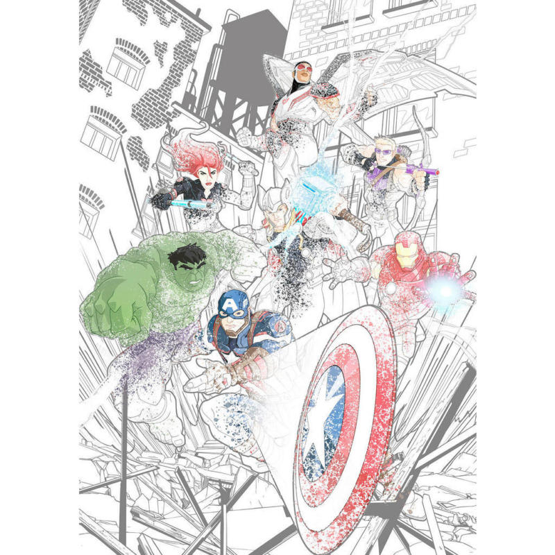 Komar Fototapete Avengers Attack IADX4-061 B/H: ca. 200x280 cm