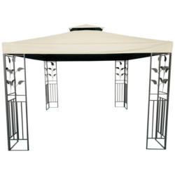 POCOline Pavillon beige Metall B/H/L: ca. 297x267x297 cm