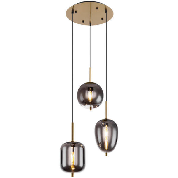 GLOBO Pendelleuchte Blacky 15345-3MM