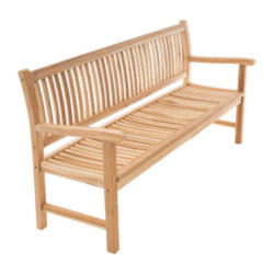 VCM Gartenbank braun Teakholz B/H/L: ca. 60x90x180 cm