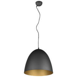 Reality Pendelleuchte TILDA R30661980 schwarz gold Metall H/D: ca. 150x40 cm E27 1 Brennstellen