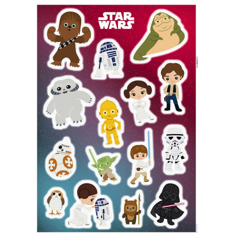 Komar Wandtattoo Star Wars Little Heroes Star Wars Star Wars Little Heroes B/L: ca. 50x70 cm