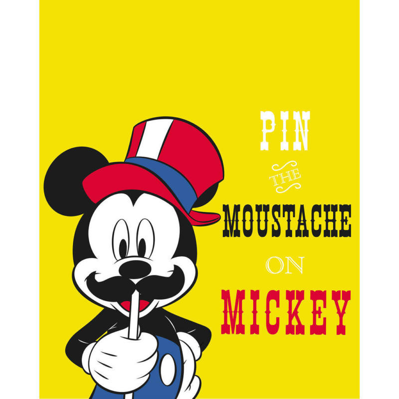 Komar Wandbild Mickey Mouse Moustache Disney B/L: ca. 40x50 cm